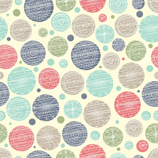 Vintage polka dot pattern — Stock Vector