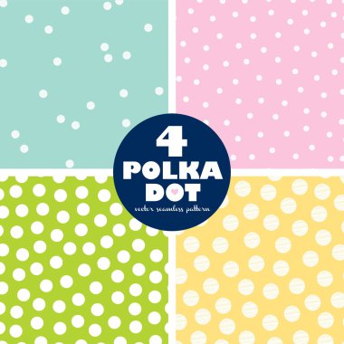 renkli polka noktalı arka planlar