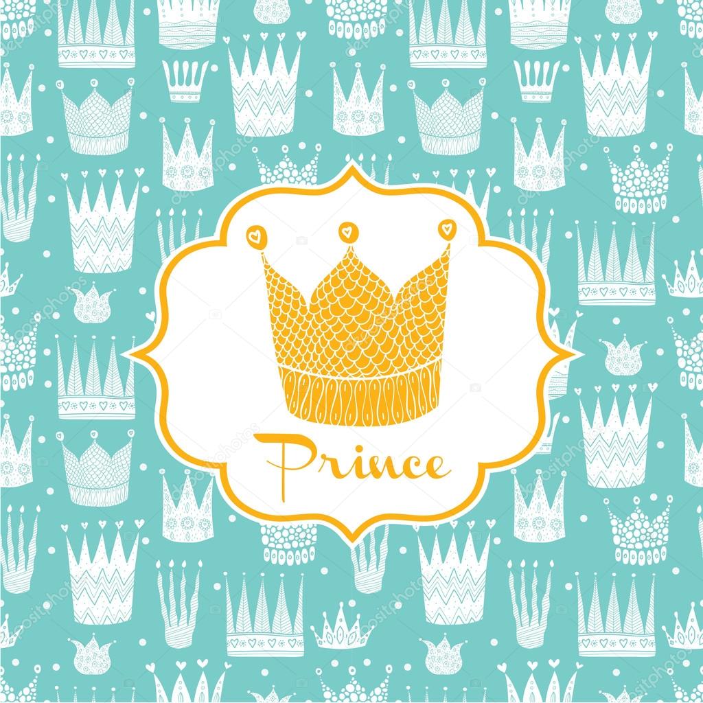 Greetings to the prince with a gold crown