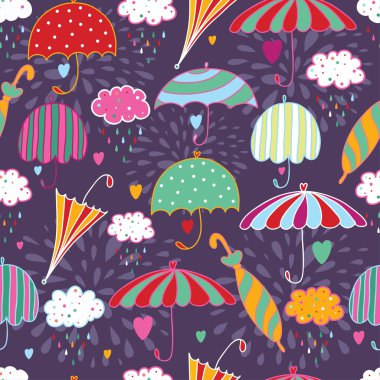 Şemsiyeli kusursuz desen