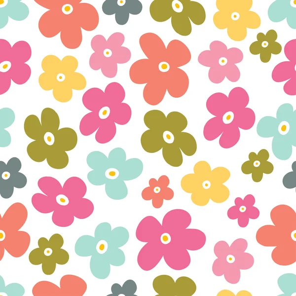 Seamless floral pattern background — Stock Vector