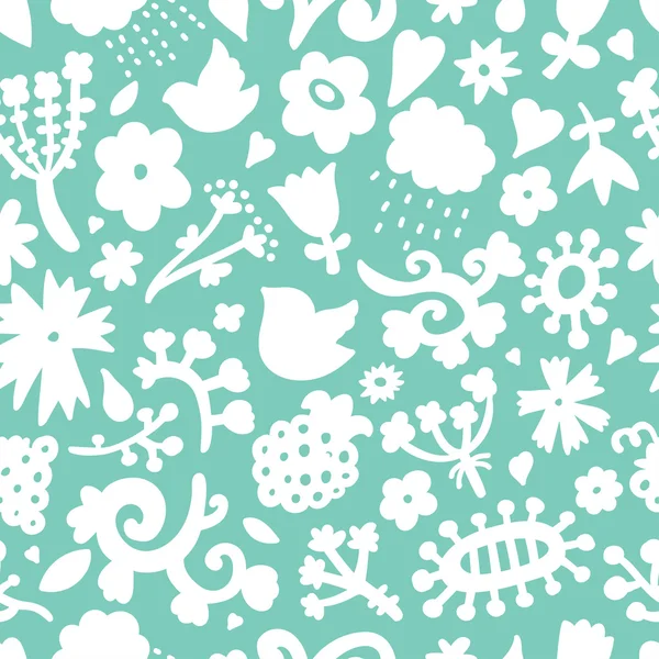 Seamless flower pattern — Stock Vector