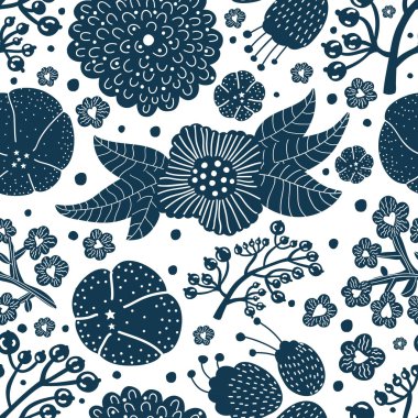 Kusursuz Çiçeksiz Desen Arkaplanı