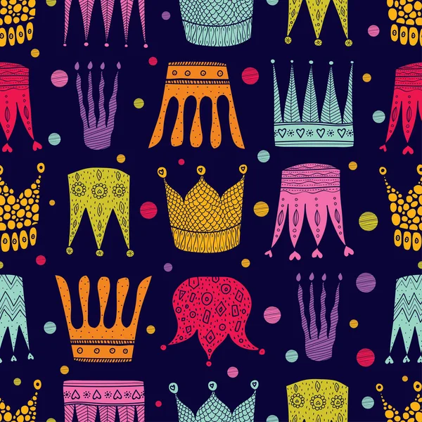 Kron ile renkli desen