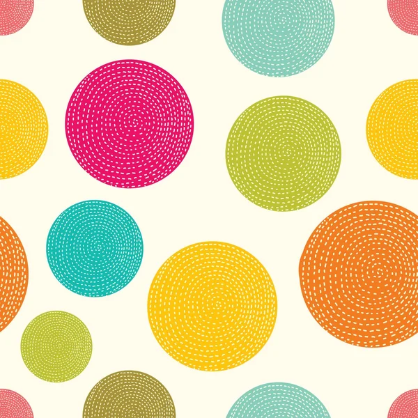 Colorful circles pattern — Stock Vector