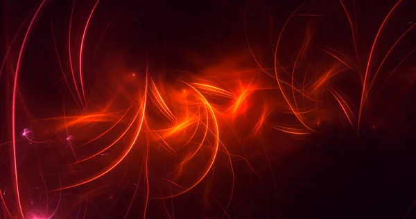 Rendering Abstract Red Fractal Light Background — Stock Photo, Image