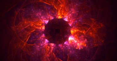 3B soyut yuvarlak ışık arkaplanı oluşturma