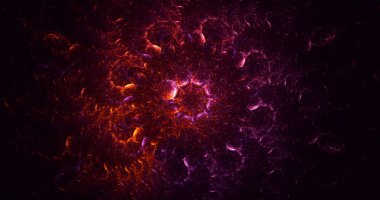 3B soyut yuvarlak ışık arkaplanı oluşturma