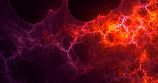 Rendering Abstract Red Fractal Light Background — Stock Photo, Image