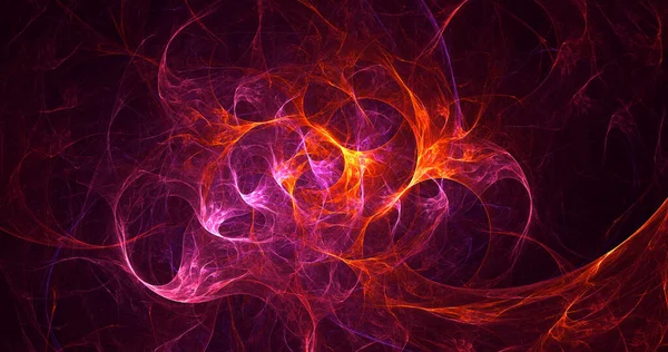 Απόδοση Αφηρημένο Κόκκινο Fractal Φως Φόντο — Φωτογραφία Αρχείου