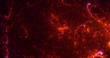 Soyut çok renkli fraktal ışık arkaplanı 3B görüntüleme