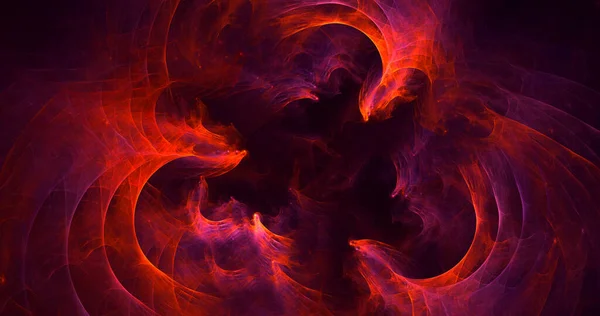 Renderizado Abstracto Rojo Fractal Luz Fondo — Foto de Stock