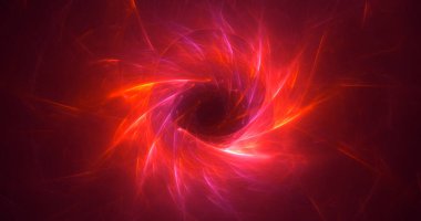 Soyut çok renkli fraktal ışık arkaplanı 3B görüntüleme