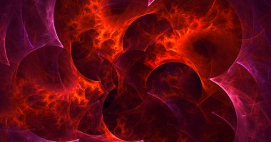 Soyut çok renkli fraktal ışık arkaplanı 3B görüntüleme