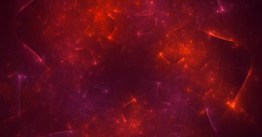 Soyut çok renkli fraktal ışık arkaplanı 3B görüntüleme