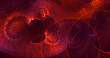 Soyut çok renkli fraktal ışık arkaplanı 3B görüntüleme