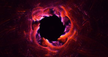 Soyut çok renkli fraktal ışık arkaplanı 3B görüntüleme