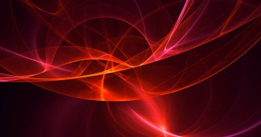 Soyut çok renkli fraktal ışık arkaplanı 3B görüntüleme