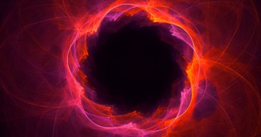 Soyut mandala fraktal arkaplanı 3B biçimlendiriliyor