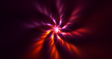 Soyut çok renkli fraktal ışık arkaplanı 3B görüntüleme