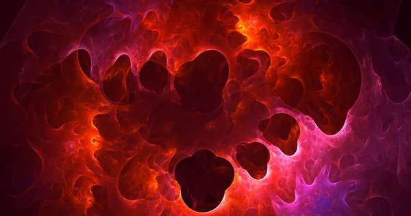 Soyut çok renkli fraktal ışık arkaplanı 3B görüntüleme