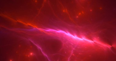 Soyut çok renkli fraktal ışık arkaplanı 3B görüntüleme