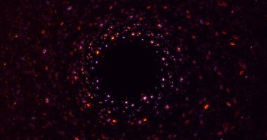 Soyut çok renkli fraktal ışık arkaplanı 3B görüntüleme