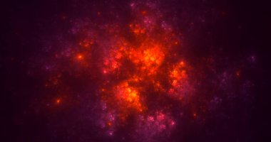 Soyut çok renkli fraktal ışık arkaplanı 3B görüntüleme