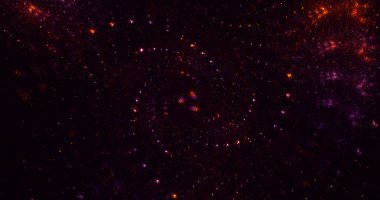 Soyut çok renkli fraktal ışık arkaplanı 3B görüntüleme