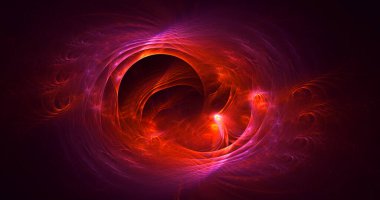 Soyut çok renkli fraktal ışık arkaplanı 3B görüntüleme