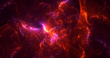 Soyut çok renkli fraktal ışık arkaplanı 3B görüntüleme