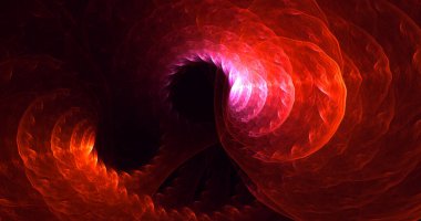 Soyut çok renkli fraktal ışık arkaplanı 3B görüntüleme