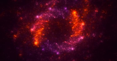 Soyut mandala fraktal arkaplanı 3B biçimlendiriliyor