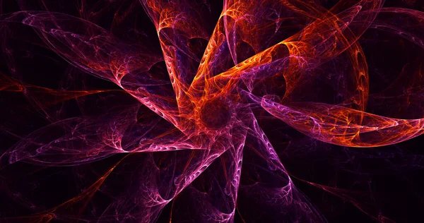 Soyut çok renkli fraktal ışık arkaplanı 3B görüntüleme