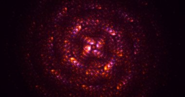 Soyut çok renkli fraktal ışık arkaplanı 3B görüntüleme