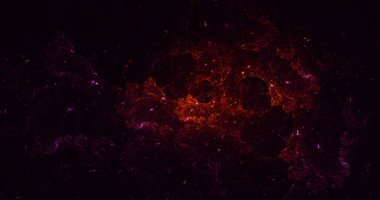 3B soyut renkli fraktal ışık arkaplanı oluşturma