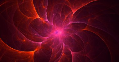 3B soyut renkli fraktal ışık arkaplanı oluşturma