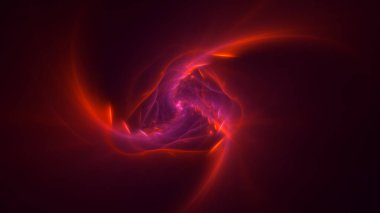 Soyut çok renkli fraktal ışık arkaplanı 3B görüntüleme