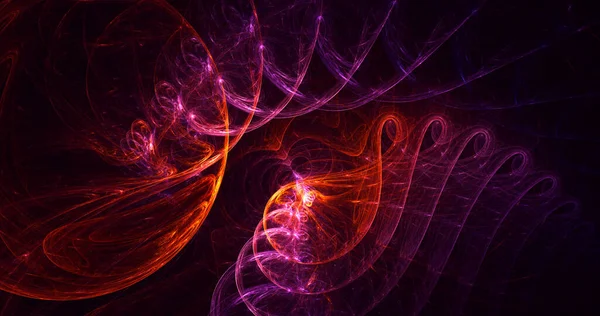 Weergave Abstracte Kleurrijke Fractal Licht Achtergrond — Stockfoto