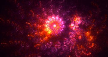 3B soyut yuvarlak ışık arkaplanı oluşturma