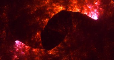 Soyut çok renkli fraktal ışık arkaplanı 3B görüntüleme