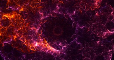 Soyut çok renkli fraktal ışık arkaplanı 3B görüntüleme