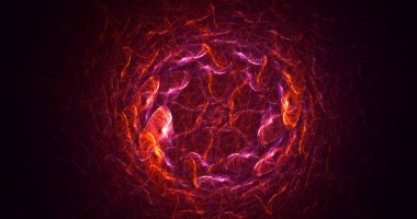 3B soyut yuvarlak ışık arkaplanı oluşturma