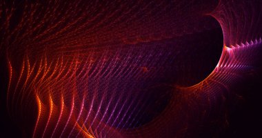 Soyut çok renkli fraktal ışık arkaplanı 3B görüntüleme