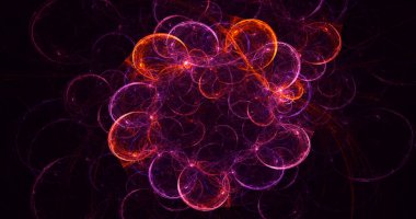 3B soyut yuvarlak ışık arkaplanı oluşturma