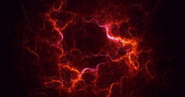 3B, soyut fantezi ışık fraktal arkaplanı oluşturma