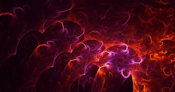 Rendering Abstract Fantasy Light Fractal Background — Stock Photo, Image