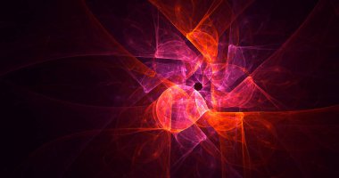 3B soyut renkli fraktal ışık arkaplanı oluşturma