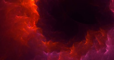 3B soyut renkli fraktal ışık arkaplanı oluşturma