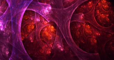 3B soyut renkli fraktal ışık arkaplanı oluşturma